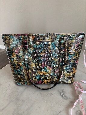 Brahmin Medium Asher Tote Retrograde Metallic Leather shoulder bag
